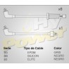 CABLE BUJIA NISSAN VG 30, 3L MOTOR 6CIL, E.E.
