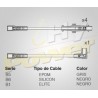 CABLE BUJIA PEUGEOT: 205 GT-AX-ZX (NO CAT)...