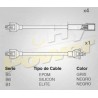 CABLE BUJIA FORD COURIER 1.6 L110, 121...