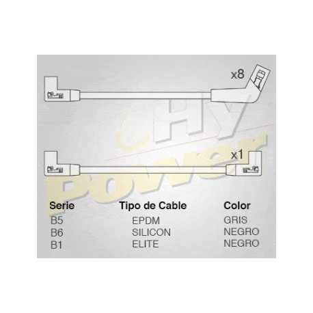 CABLE BUJIA FORD COUGAR, THUNDERBIRD,5.0 L...