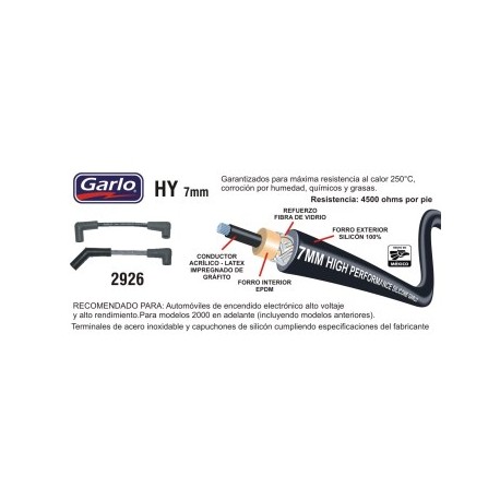 CABLE BUJIA GARLO CHEV TRUCK PONTIAC 86-88