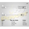 CABLE BUJIA CHEVROLET MONZA 1.6 EXPORT 94-AD