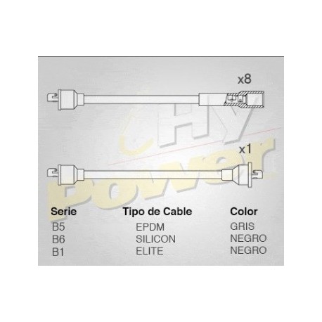 CABLE BUJIA UNIVERSAL 8 CILINDROS 8JG-130