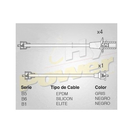 CABLE BUJIA VW SEDAN 90-94, MOTOR 1600,...