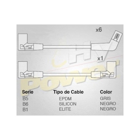 CABLE BUJIA FORD V6 FUEL INJECTION 89-90