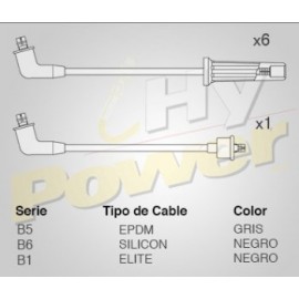 CABLE BUJIA NISSAN VG 30, 3L MOTOR 6CIL, E.E.