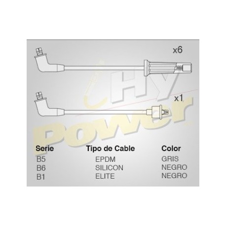 CABLE BUJIA NISSAN VG 30, 3L MOTOR 6CIL, E.E.