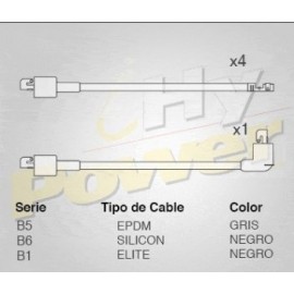 CABLE BUJIA PEUGEOT 504XS, 4 CILINDROS...