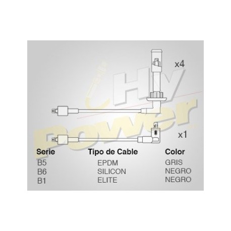 CABLE BUJIA PEUGEOT: 504, 2.0, 2.0 TI, Mot...