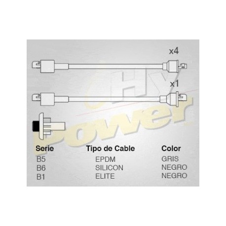 CABLE BUJIA PEUGEOT 404 4CIL. EXPORTACION...