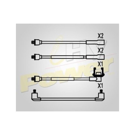 CABLE BUJIA RENAULT R19 1.6L - R3818-B, 6...