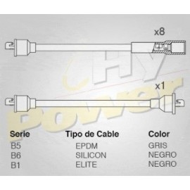 CABLE BUJIA CHRYSLER MICROBUS, CAMIONETAS E.E