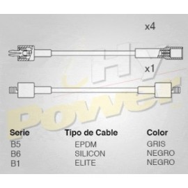 CABLE BUJIA DODGE SHADOW,SPIRIT, PHANTOM,...