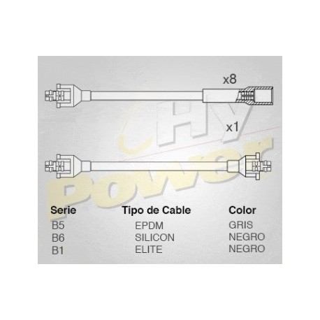 CABLE BUJIA DODGE MICROBUS MOTOR 360 EN V...